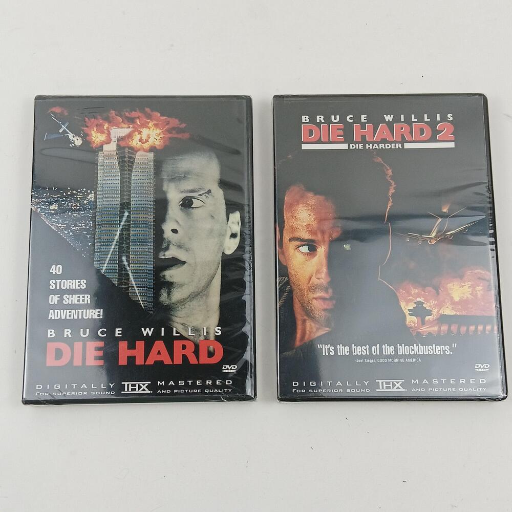 Die Hard / Die Hard 2 DVD 2 Movie Bruce Willis R Fox New Sealed Action Thriller